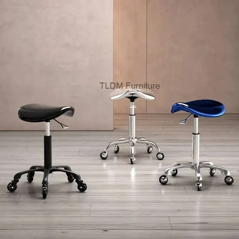 Hydraulic Rolling Swivel Stool Chair with Wheels for Salon Barber Spa Massage Tattoo Facial Adjustable Studio Heavy Duty Seat