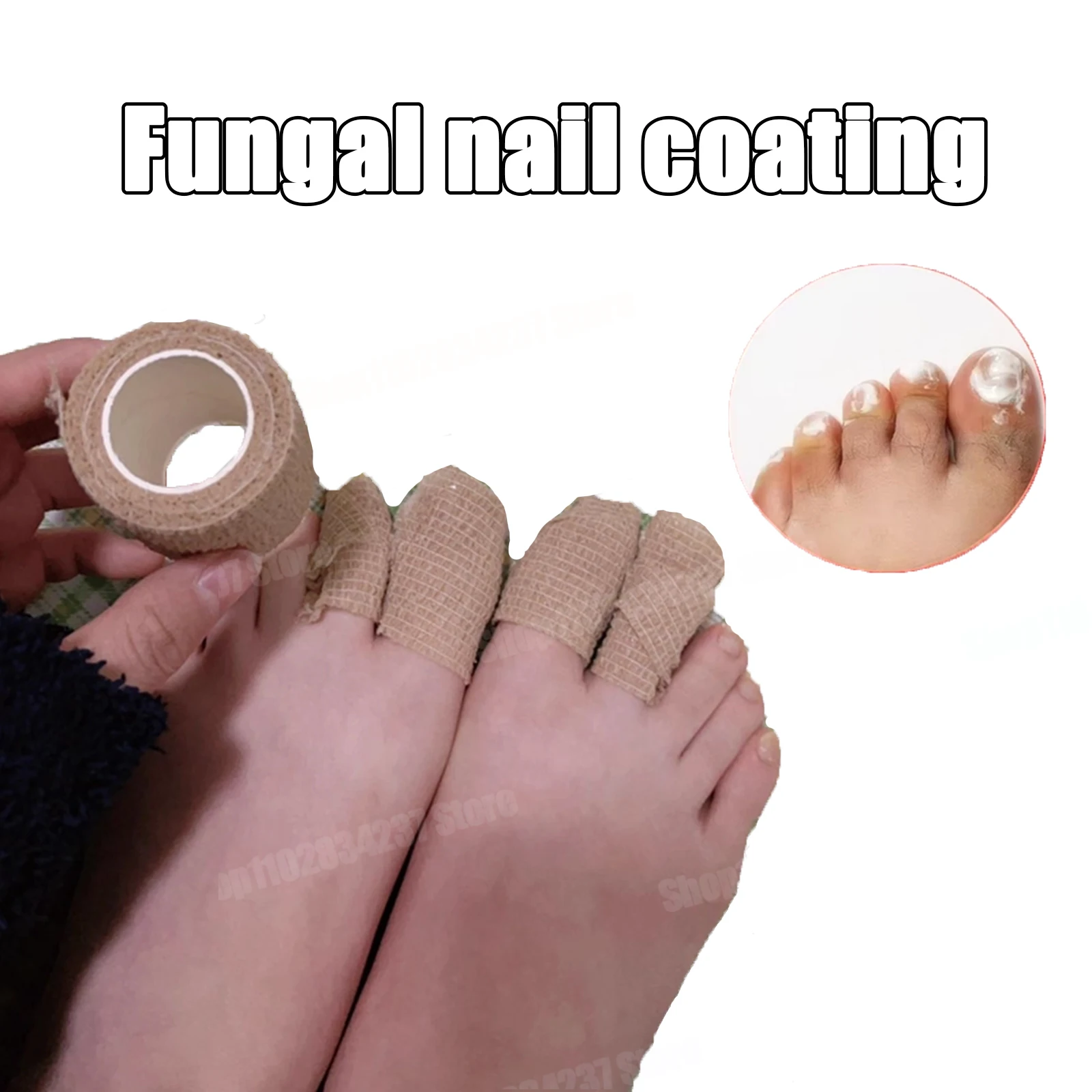 

13Fungal nail polish, nail coating, toe protection, foot and finger protection, self-adhesive bandage, toe and finger protection