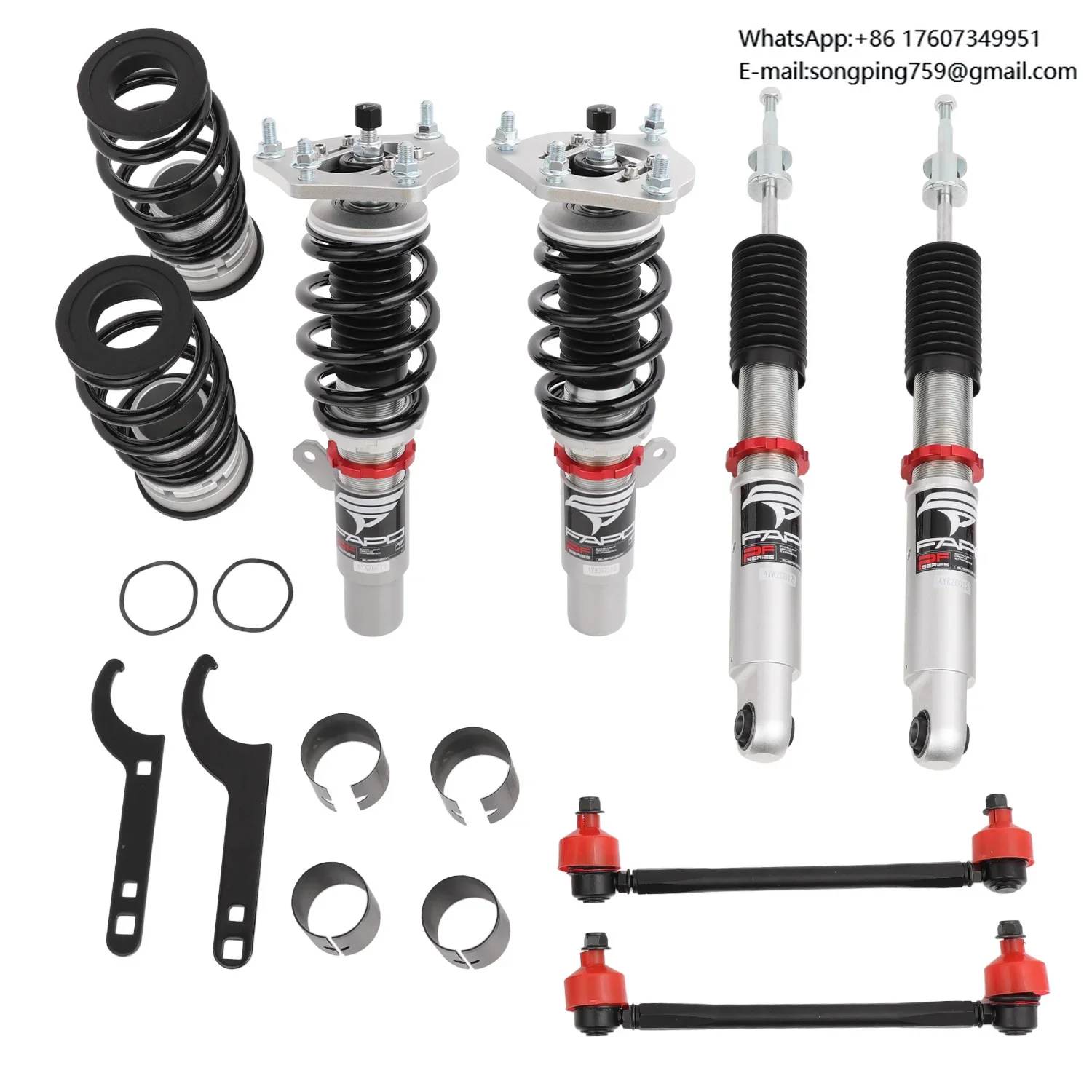 FAPO PF022720 for Honda Civic 11th Gen FE/FL 2021+ Stock With Coilovers Lowering Struts Compatible Coilovers Shock Absorber