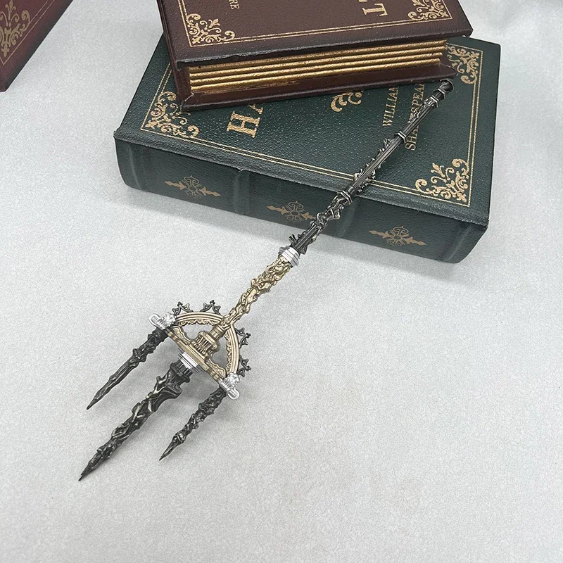 30cm Mohg, Lord of Blood 1:6 Action Figure Accessory ER Game Replica Metal Trident Weapon Model Collectible Decoration Toy Gifts