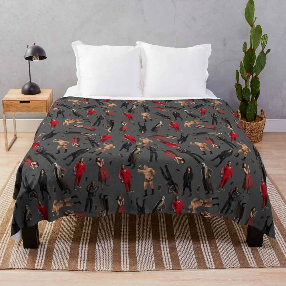 

World's Strangest Heroes Throw Blanket Designers Luxury Thicken Blankets
