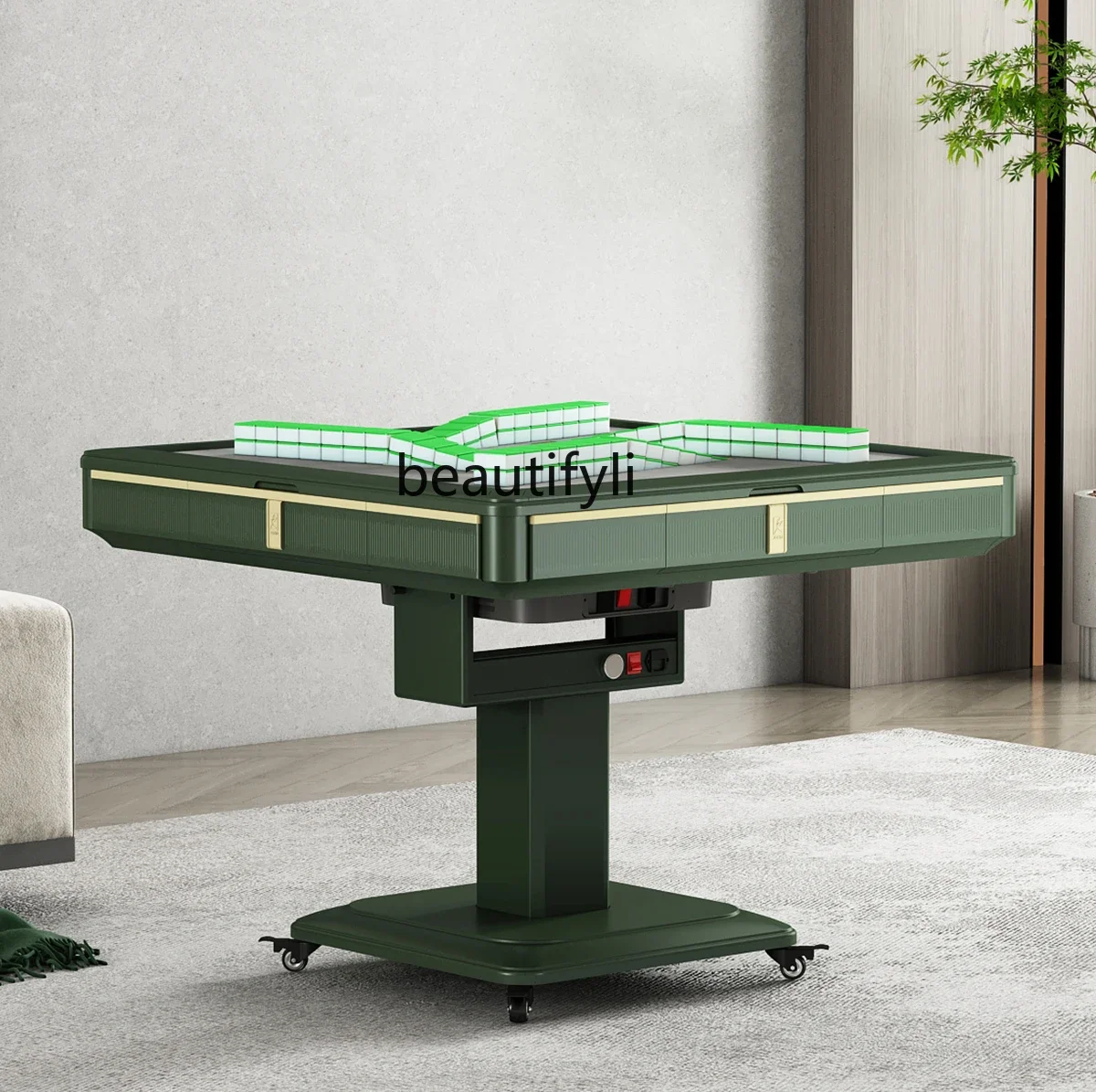 Roller coaster mahjong machine, automatic household mahjong table, dual-purpose dining table, home