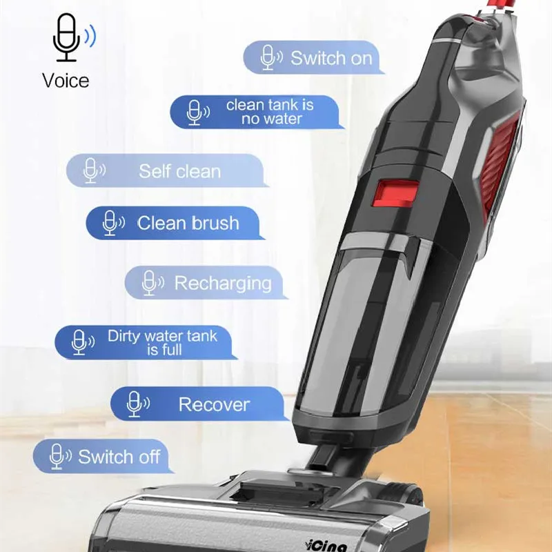 LEDEAST Man5s Suction Mop And Washing Integrated Wireless Handheld Automatic Cleaning Sweeping Dry And Wet Vacuum Cleaner