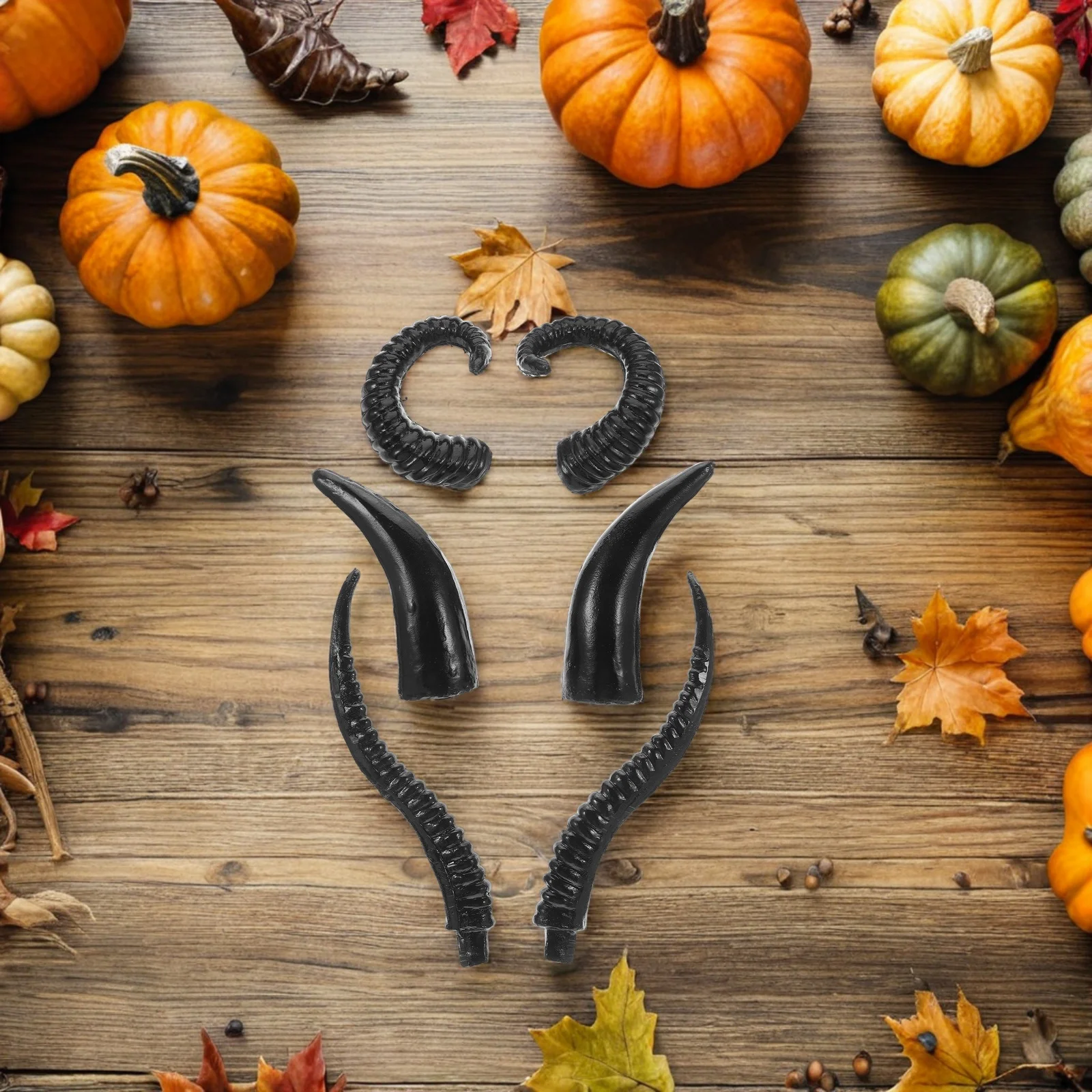 

Realistic Faux Animal Horns Plastic Sheep Bull Antelope Horns For Halloween Party Cosplay Decorative Props Diy Craft