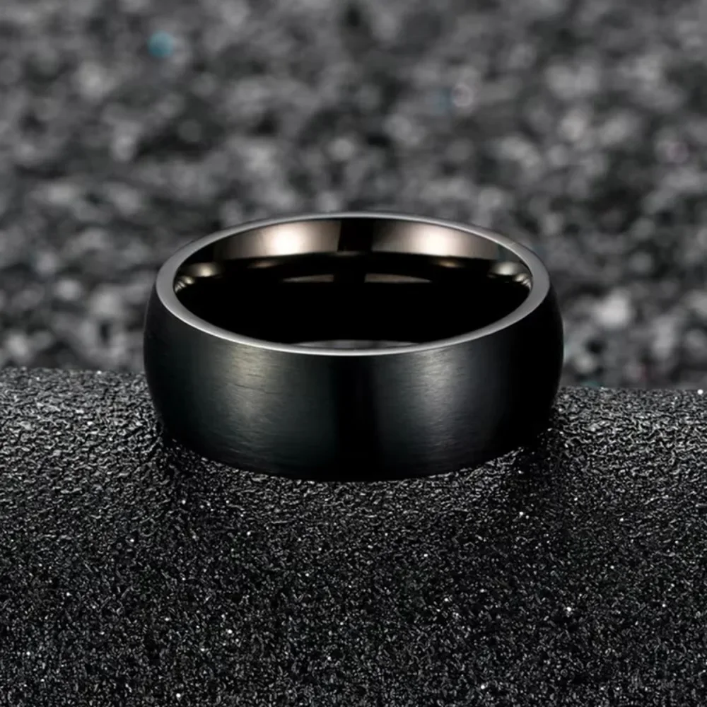 Men's Classic Solid Vintage Stainless Steel Rings