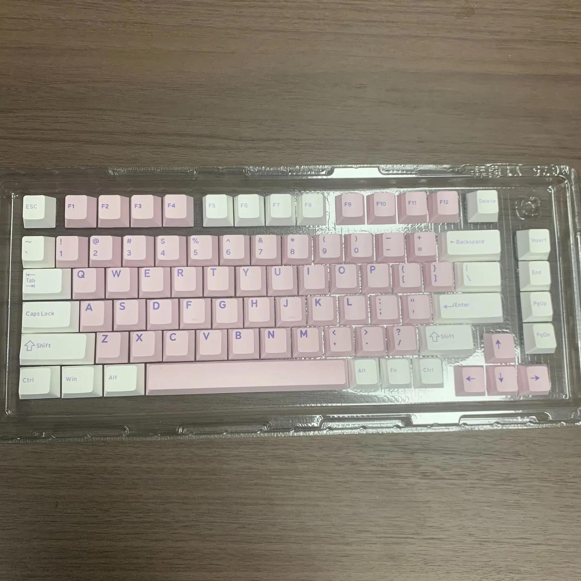 Original height PBT material two-color double-spell keycap two-color injection molding mechanical keyboard keycap 81 keys