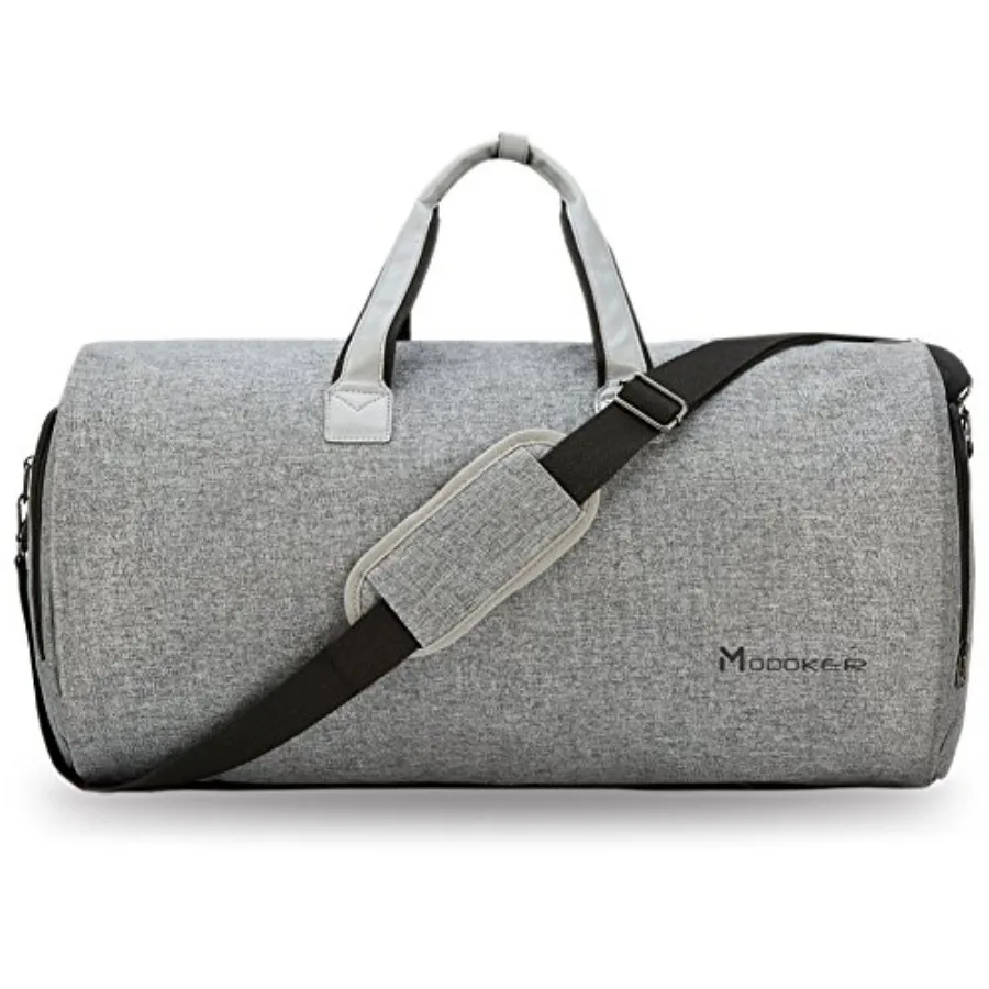 

Convertible Garment Bag with Shoulder Strap Carry on Garment Duffel Bag for Men Women - 2 in 1 Hanging Suitcase Suit Travel Bag