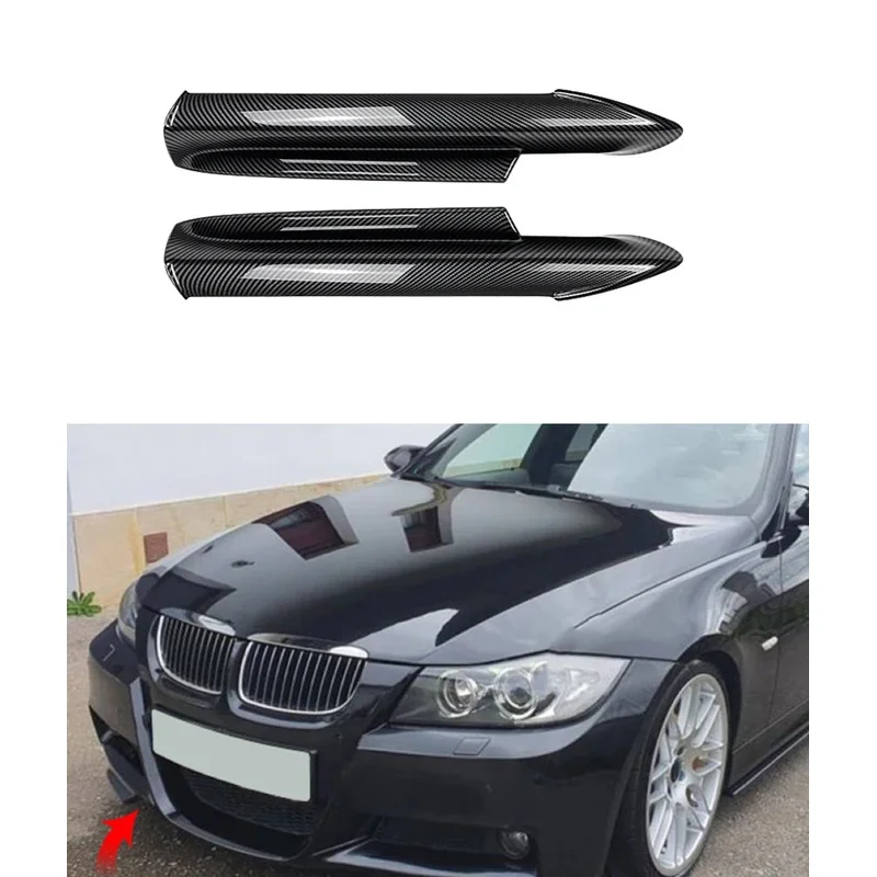 

Front Bumper Lip Angle Diffuser Splitter Spoiler Protector For BMW 3 Series E90 E91 Pre 320I 330I 2005-2008