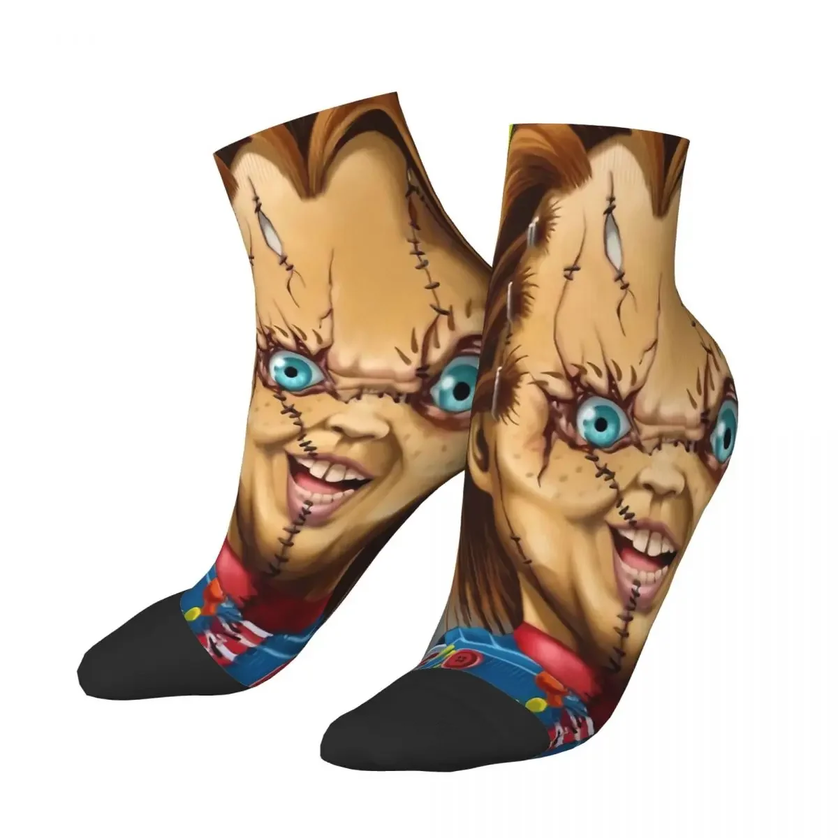 GR54RET Cult of Chucky Chucky The Ghost Toy Terrorist Ankle Socks Male Mens Women Summer Stockings Printed