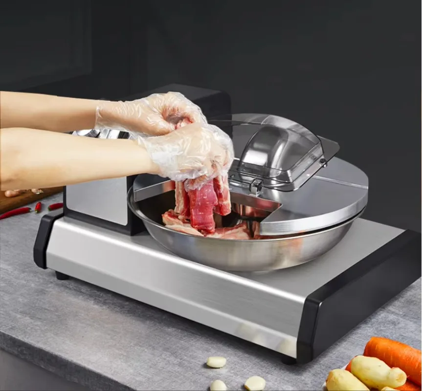 

Hot Sale Commercial 5.5L Multifunction Meat Bowl Cutter Mixer and Buffalo Chopper Professional Food Processor