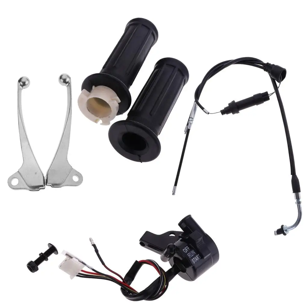 

Motorcycle Throttle Start Kill Switch Brake Lever Cable Assy for Yamaha PW50