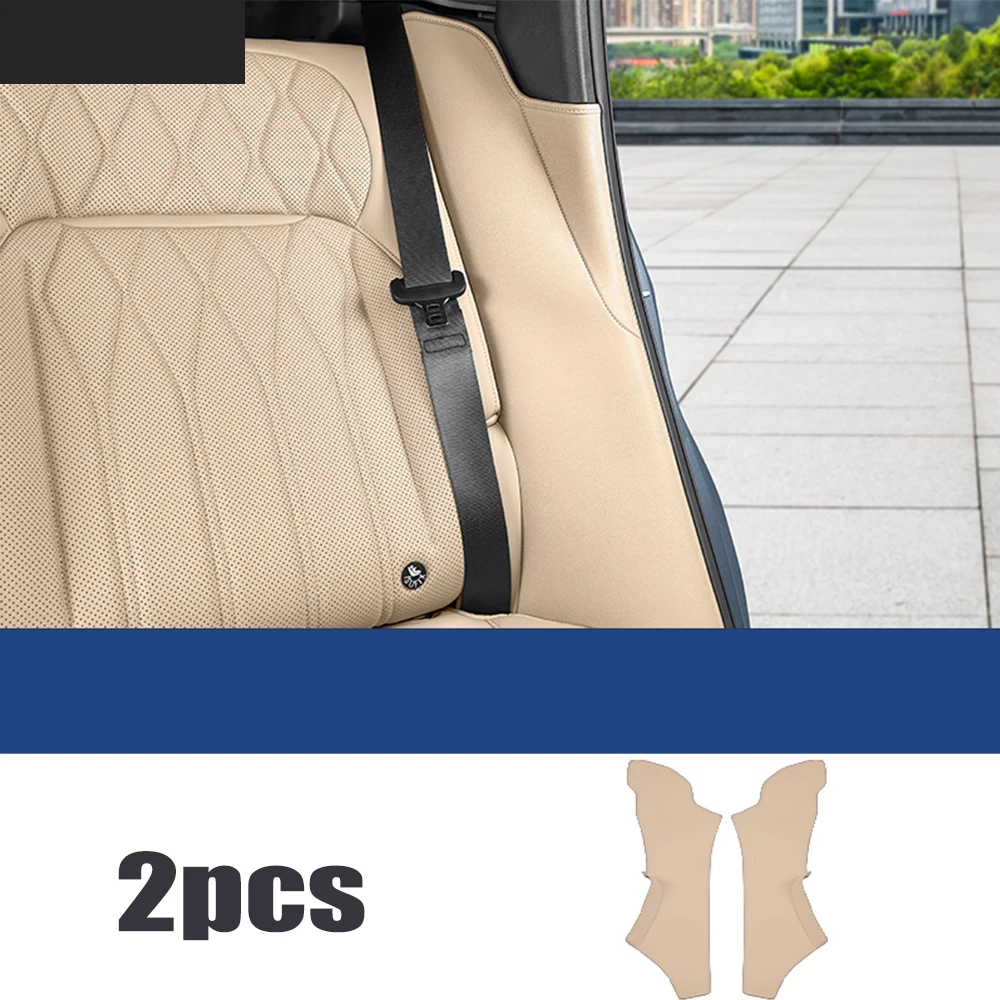 

For GEELY Monjaro KX11 Xingyue L 2025 Car Rear Seats Both Sides Leather Protective Pad C-Pillar Anti-scratch Protection Sticker