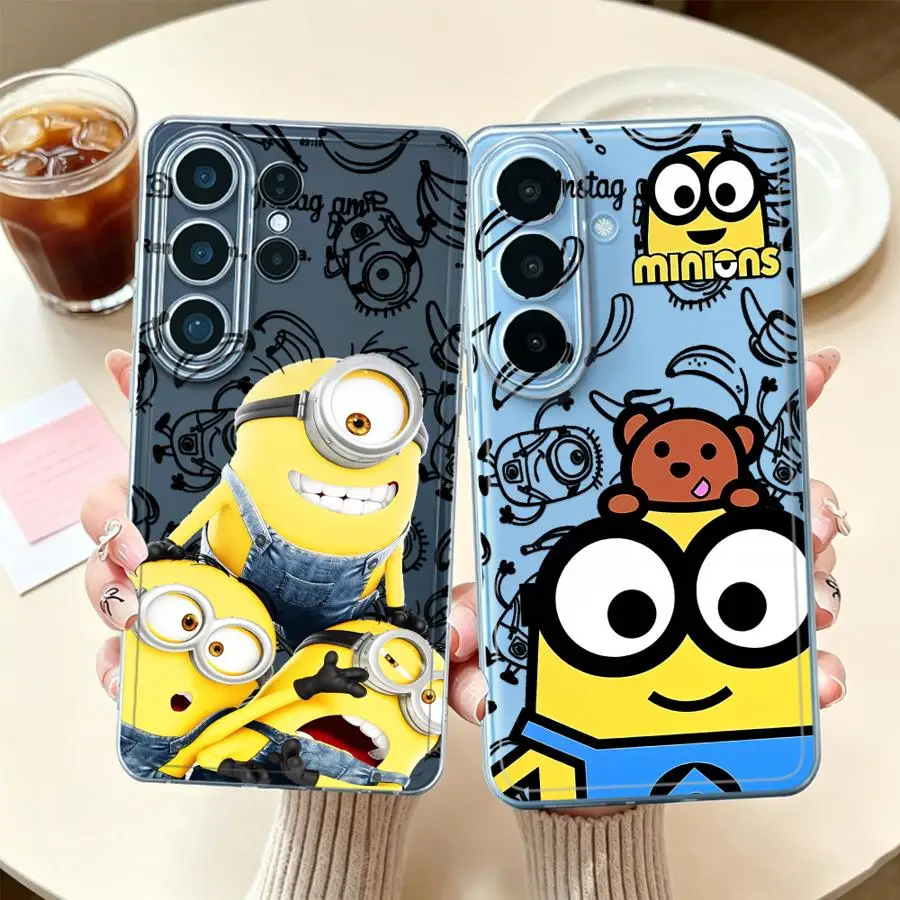 Lovely M-miniones Case for Samsung Galaxy S26 Ultra Note 20 Ultra 10 S22 FE S25Ultra S21 S20 Plus S23 S24 S25 Edge Phone Cover