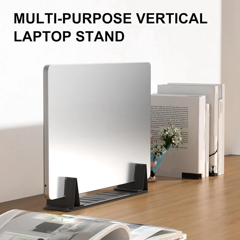 Magnetic Adjustable Travel Laptop Stand for Digital Nomads and Business Travelers. Compact, Foldable, for Desk Use-SPMI