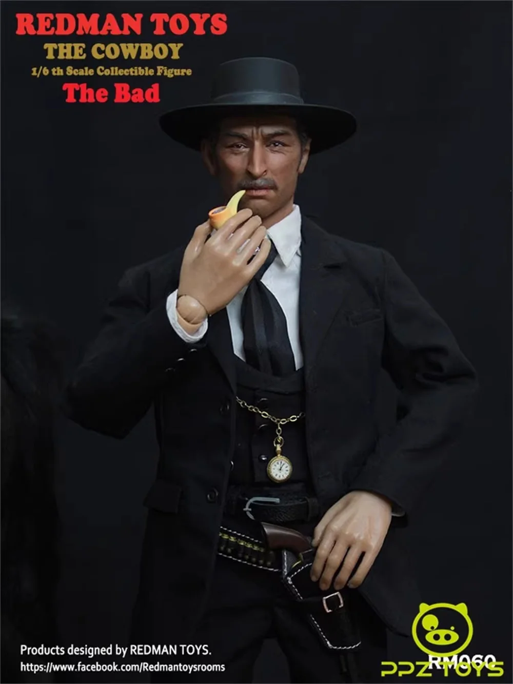 Grote Verkoop 1/6e Redman Speelgoed RM060 De West Cowboy Bad Man Volledige Set Beweegbare Action Figure Ongeveer 12 "Pop cadeau Voor Fans Verzamelen