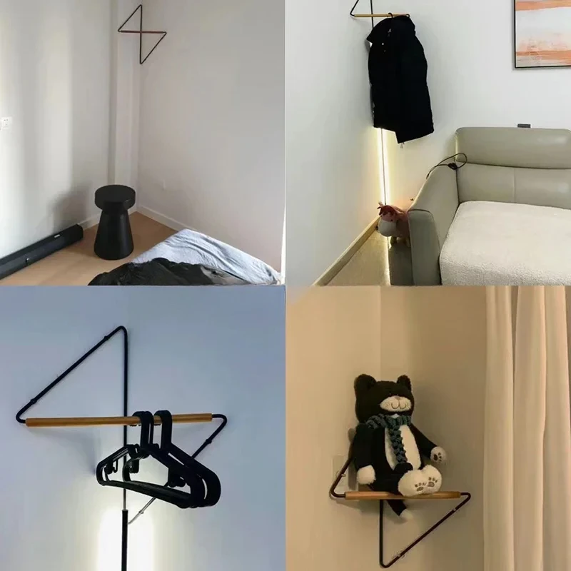 Home Corner Hanger Minimalist Design Designer Clothes Rack Coat Rack Decorative Wall Bathroom Creative Entrance Furniture