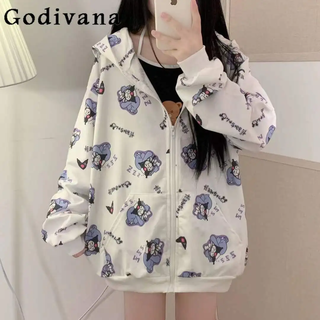 

2024 Autumn Winter New Fashion College Loose JK Uniform Girl Sweet Cute Student Hooded Hoodies Women Japanese Kawaii Cardigan