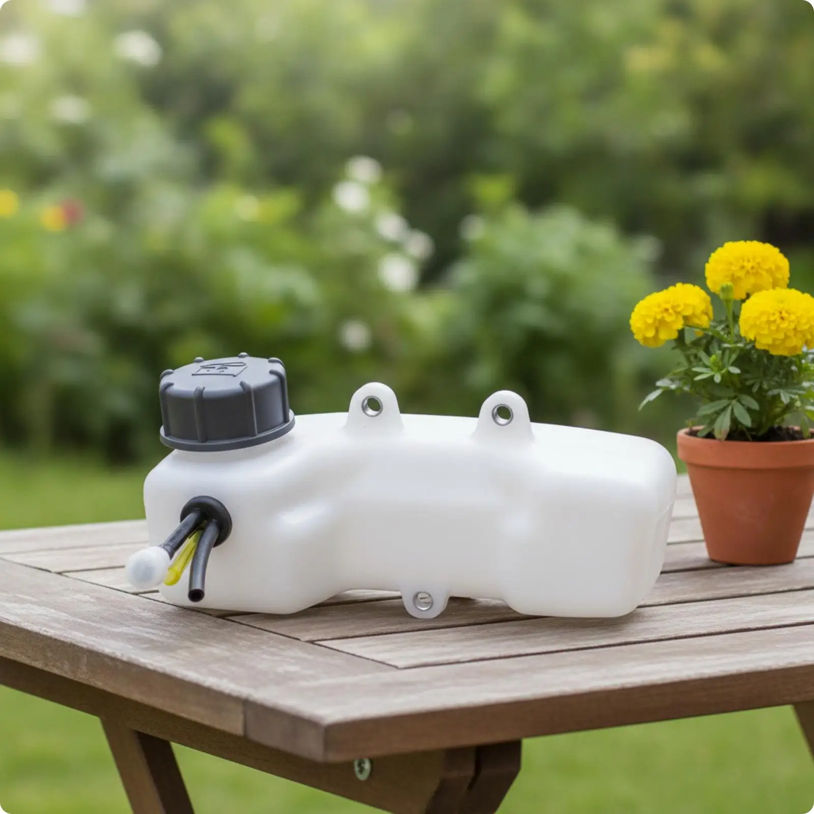 Translucent Petrol Engine Fuel Tank Replacement Durable Polypropylene Reservoir for Compatible Small Garden Tools