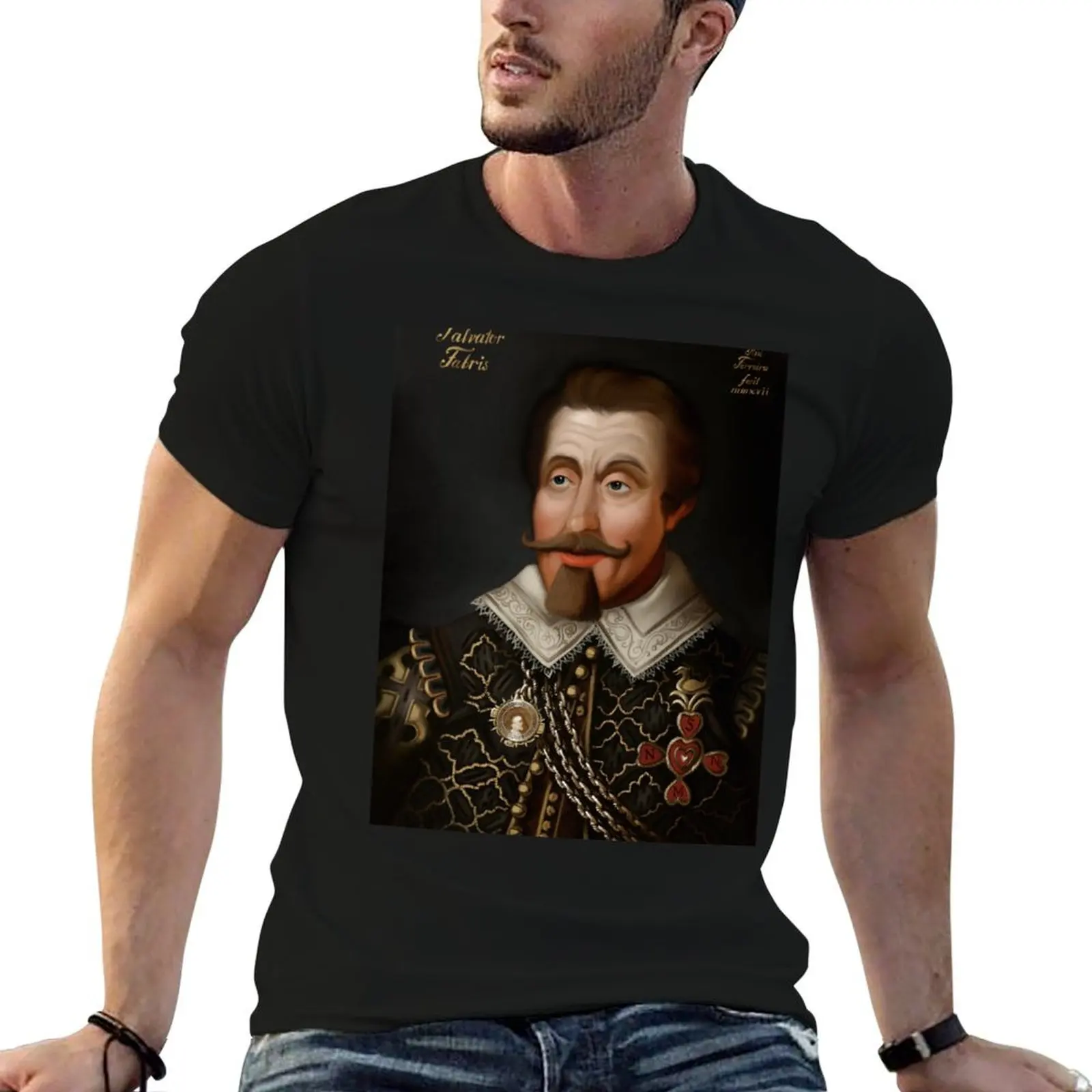 Salvator Fabris T-Shirt pour homme, t-shirt graphique, t-shirt drôle, humoristique, humoristique noirâtre