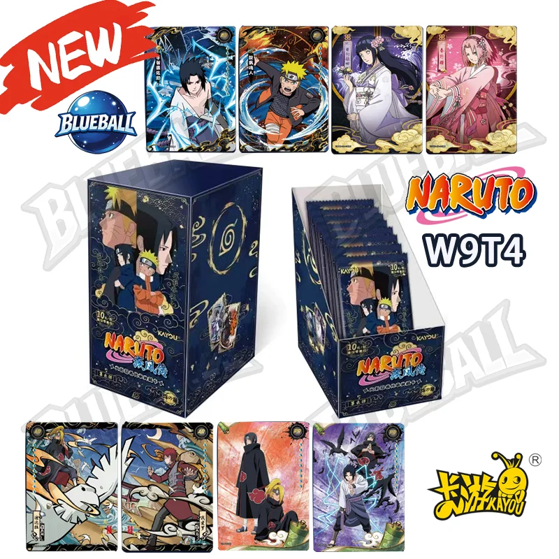 Genuine Kayou Naruto Original Box W8T4 W9T2 Rare BP NR CR Collectible Cards Chapter of the Ninja Series Blind Box Kids Toy Gifts