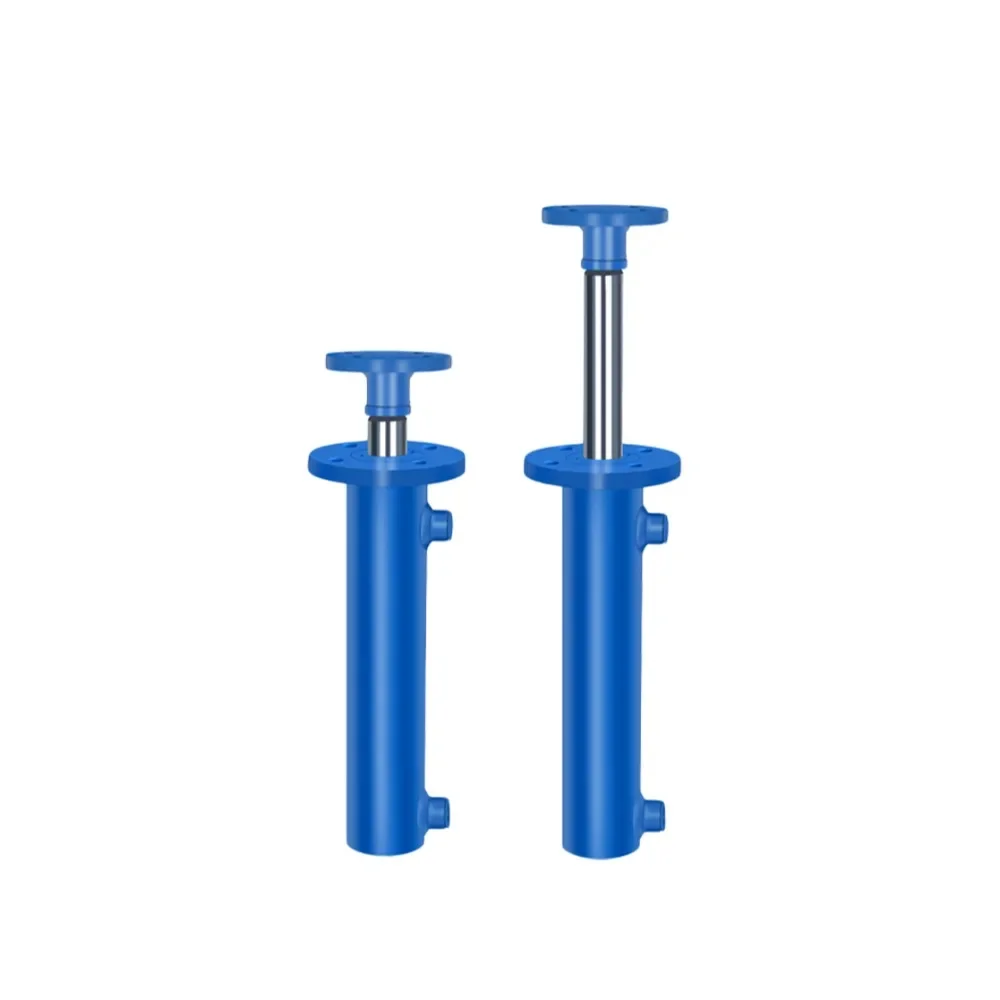 

8T Flange bidirectional hydraulic cylinder electric small hydraulic press lift baler