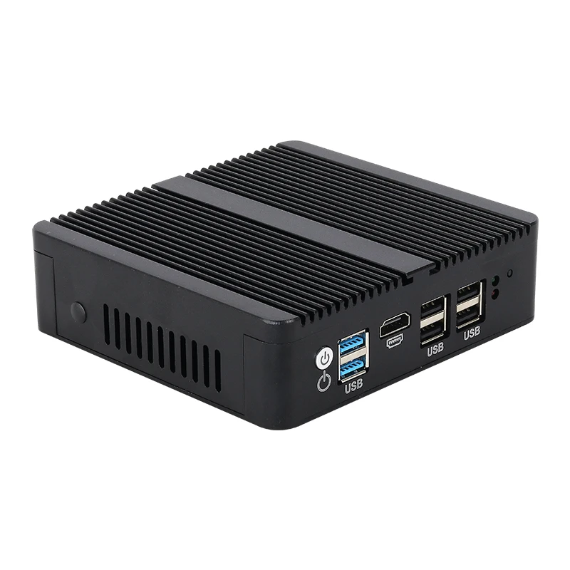 Fanless Mini PC Soft Router Intel Celeron J4125 Quad Cores 4x LAN 2.5G Intel i225V NIC Friewall Appliance