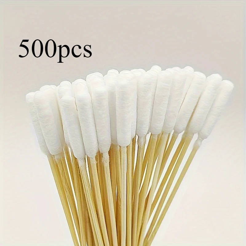 50/100/300/500/900pc Sticks Pet Cotton Swabs Ear Canal Cleaning Cotton Swab With Long Wooden Sticks For Pet Ear Cleaning Supply