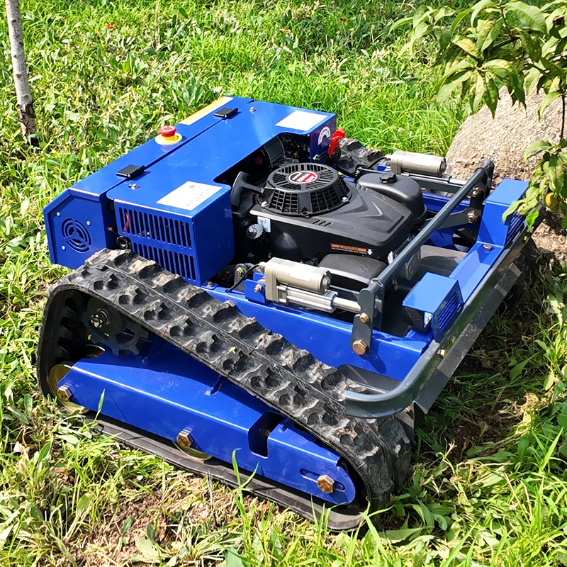 

Customized High quality wholesale wheeled lawn mower robot automatic small self-propelled remote control lawn mower