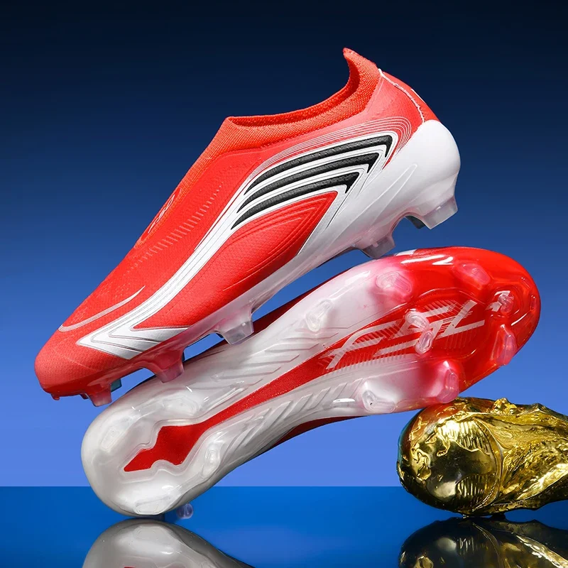 New Men Football Boots Grass Cleats Sneakers Indoor Soccer Shoes Mid-top Futsal High-quality Non-Slip Hot-selling Match Outdoor