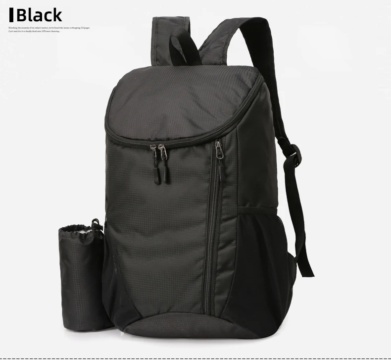 23L Tragbare Tag Pack Faltbare Rucksack Klapp Bergsteigen Tasche Ultraleicht Outdoor Radfahren Rucksack Reise Knapsack Wandern Handgepäck Tragbar Sport Laptop speicher Hautbeutel Wasserabweisend – Detail 27