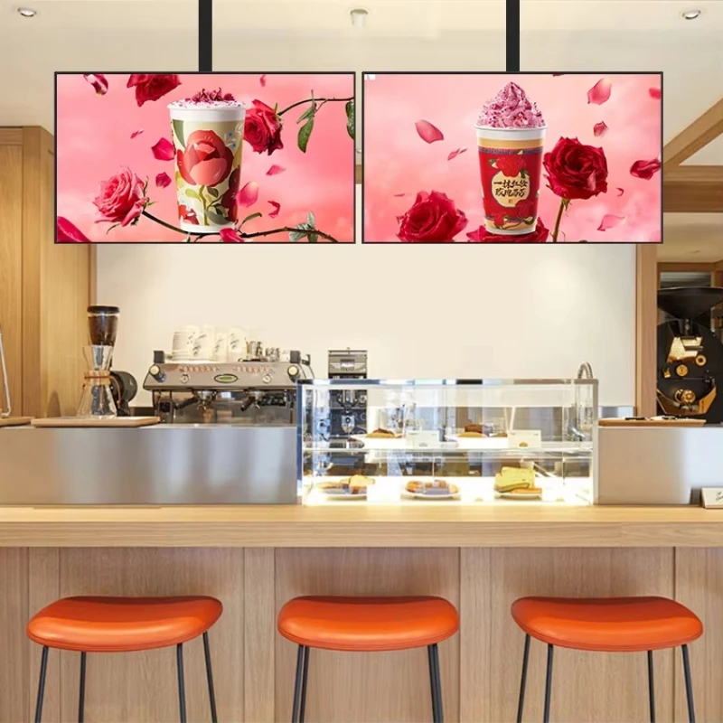 

27-Inch Restaurant Andrio Wall-mounted LCD Advertising Display Thin-Film Transistor Screen Digital Poster Menu Boards