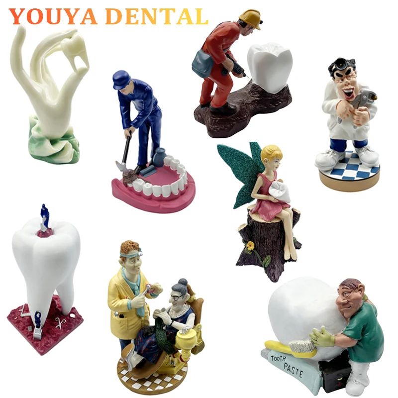 

Dental Creative Crafts Sculpture Desktop Display Stand Decoration Dental Clinic Office Desktop Display Gifts