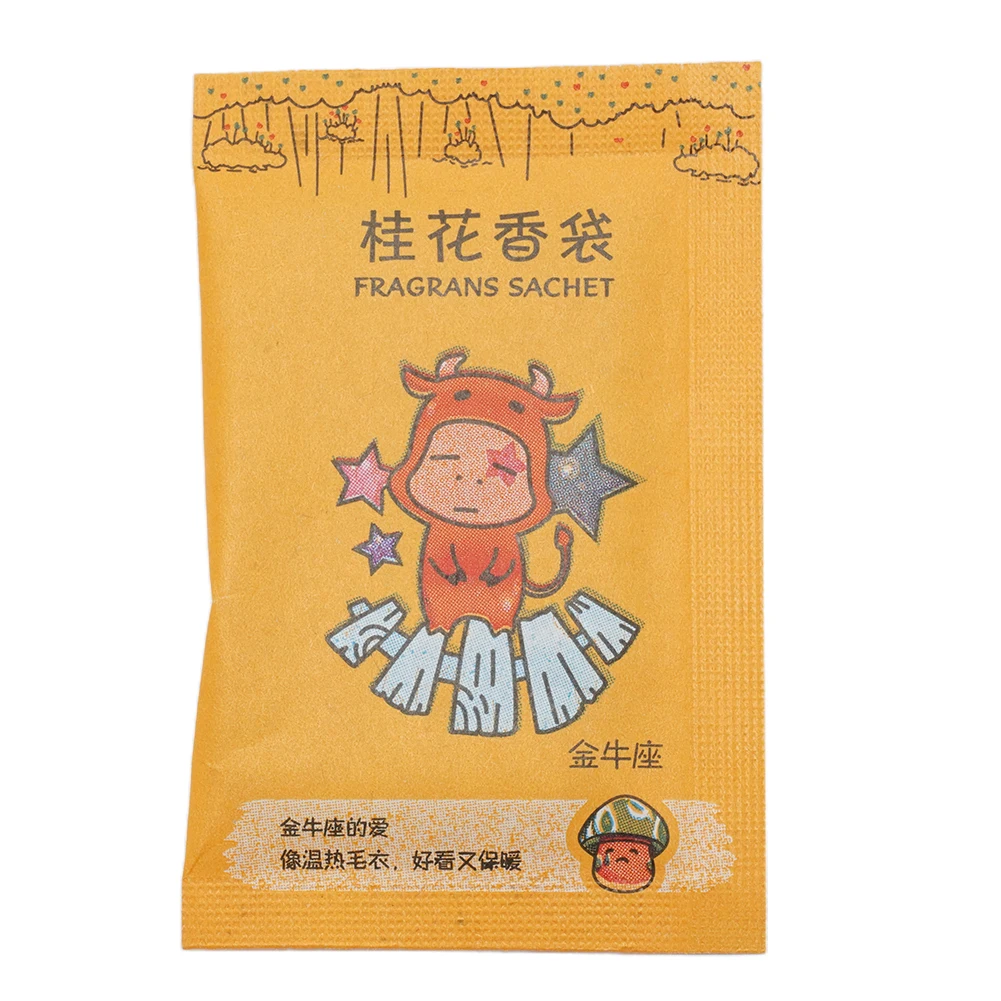 100Pcs Fragrance Bag Natural Smell Incense Bag Closet Sachet Anti-Mold Fragrance Paper Pocket Air Fresher Bag For Clothes Shoes