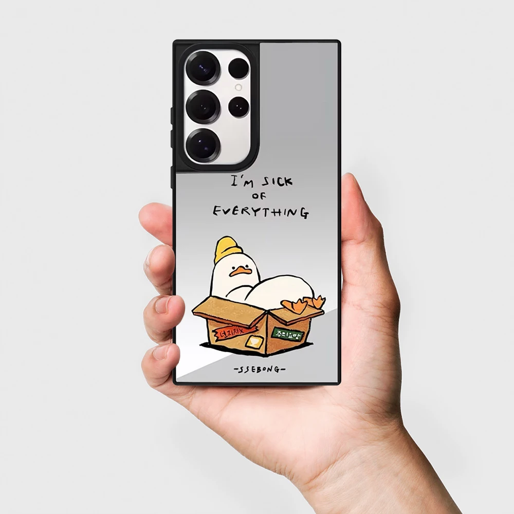 Cartoon Musical Instrument Frog Mirror Surface Magnetic Phone Cover for Samsung Galaxy S23 S24 S25 S26 Ultra S26+ Plus Case