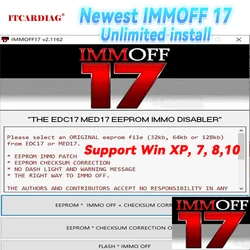 Newest IMMOFF17 Software Unlimited install EDC17 Immo Off Ecu Program NEUROTUNING Immoff 17