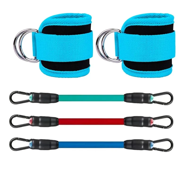 Enkelbandjes Weerstandsbanden Set Fitness Workout Oefenapparatuur Enkelgewicht Yoga Elastische Fitnessband Voor Gym Man Vrouw