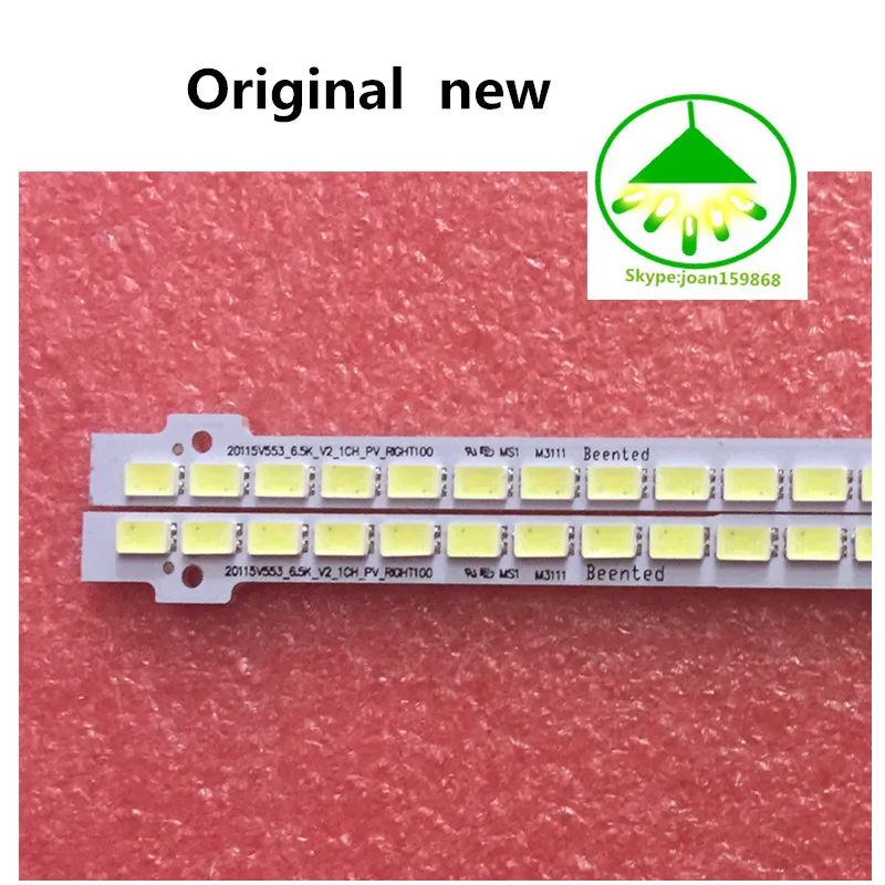 4 PCS/set(1*left+1*right) 100LEDs 68CM LED backlight bar for samsung BN64-01664A 2011SVS55 UA55D6600WJ LTJ550HW01 LTJ550HW03-H