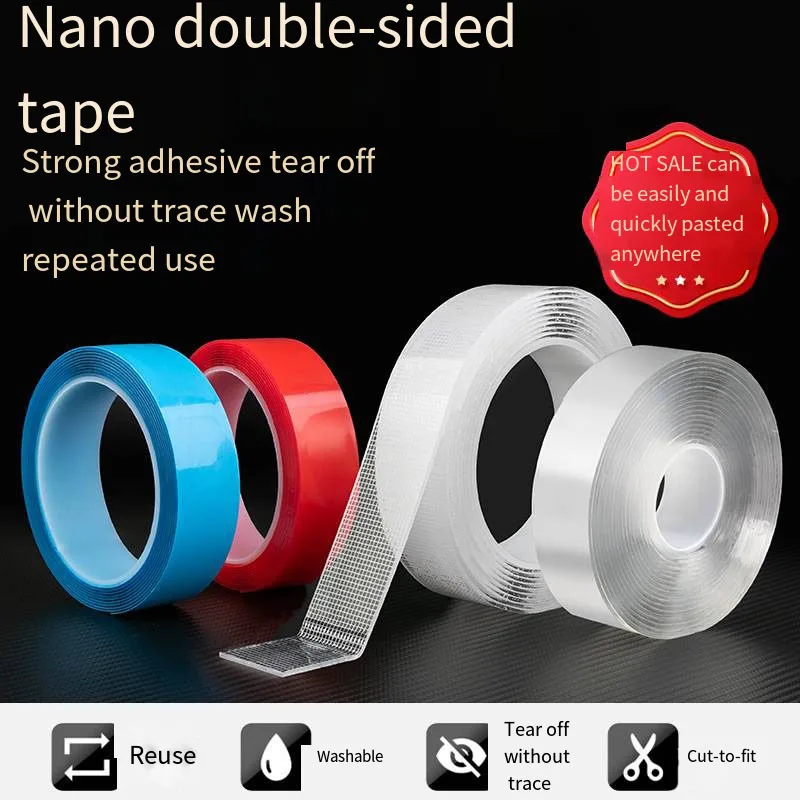 Nano Tape Transparent Non-trace High Viscosity Strong Fixed Nail Free Adhesive Office Household Car Nano Double-sided Tape