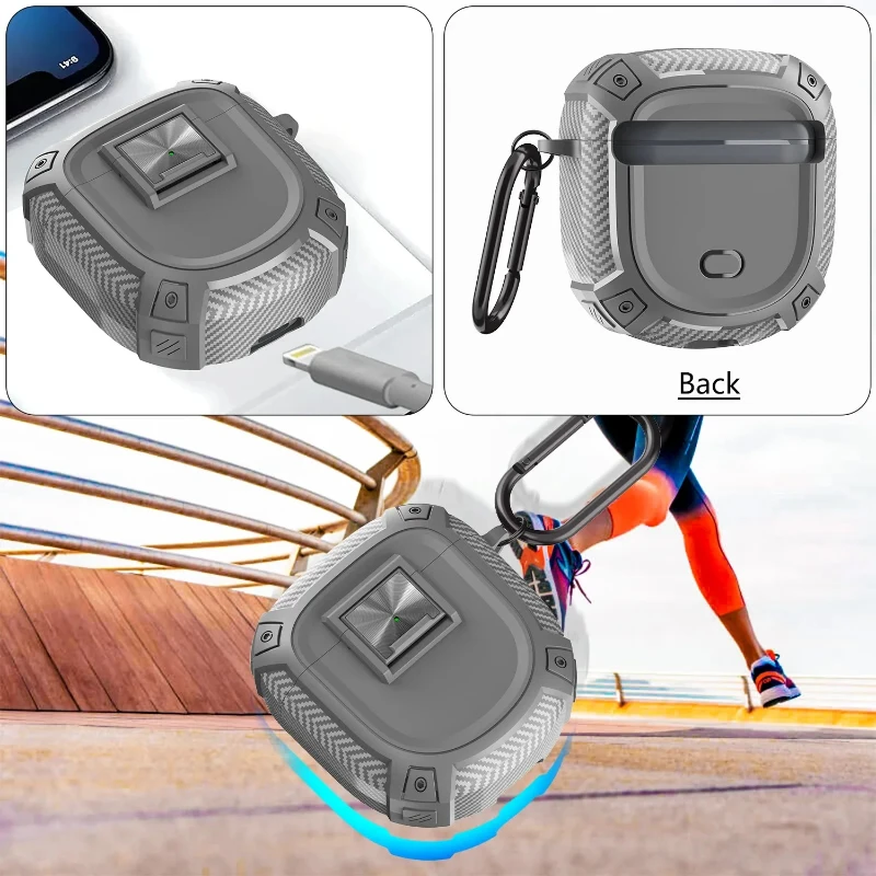 

User - Friendly Case with Pushbutton Switch and Carabiner For BOSE QuietComfort Earbuds Ⅱ/Ultra