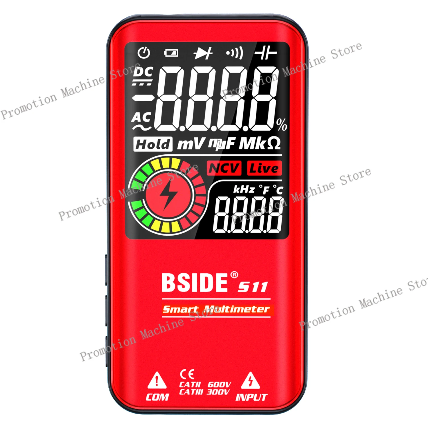 

BSIDE S10 S11 Digital Multimeter Profesional Multimetro Smart DC AC Voltage Capacitor Ohm Diode NCV Hz EMF Tester Detector