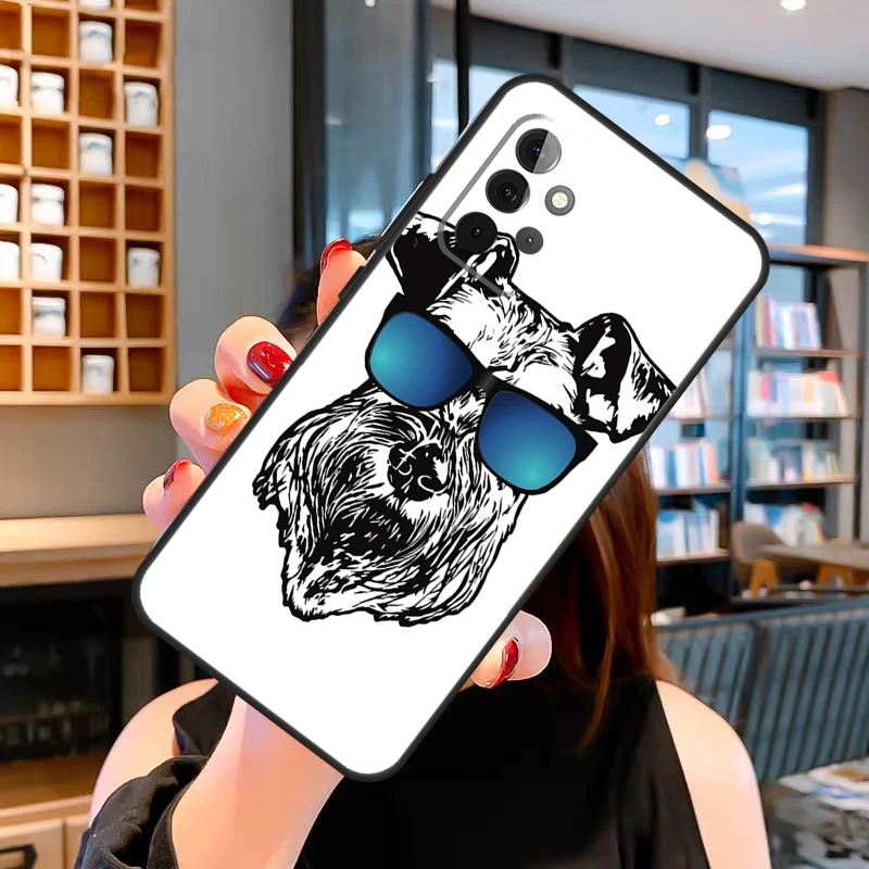 الكرتون شنوزر الكلب القضية لسامسونج غالاكسي A14 A34 A54 A52S A12 A22 A32 A52 A72 A13 A33 A53 A73 A31 A51 A71