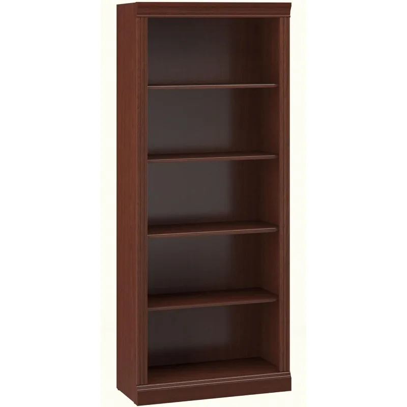 Saratoga Tall 5 Shelf Bookcase in Harvest Cherry