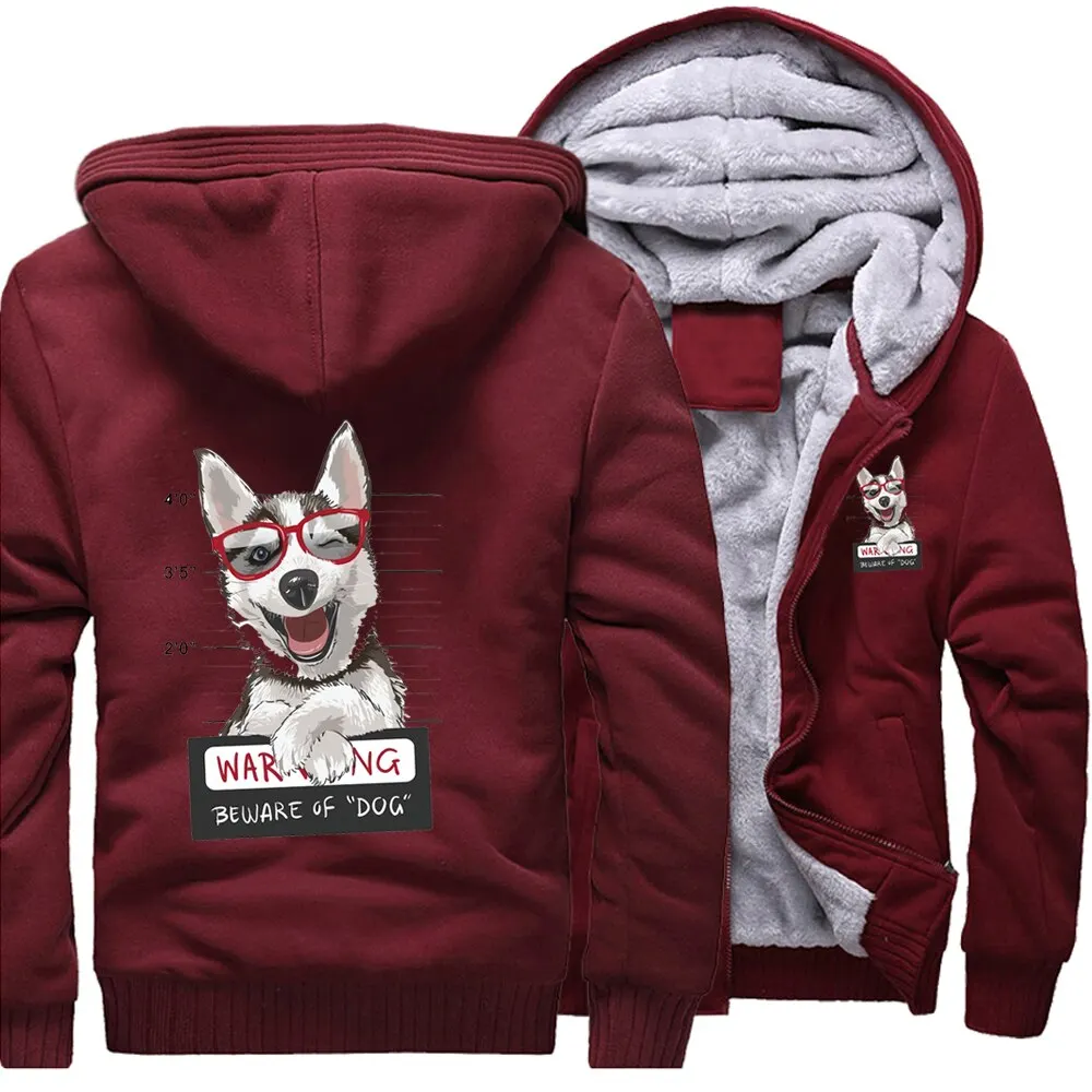 Cute Dog Kawaii Dog Animals Cool Husky Sweatshirt Hoodies Mens 2022 New Winter Pullover Harajuku Streetwear Casual Warm Hoodies