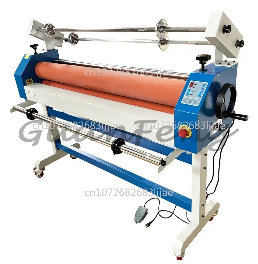 1600mm Wide format vinyl advertising photo cold laminator laminating machine with foot pedal