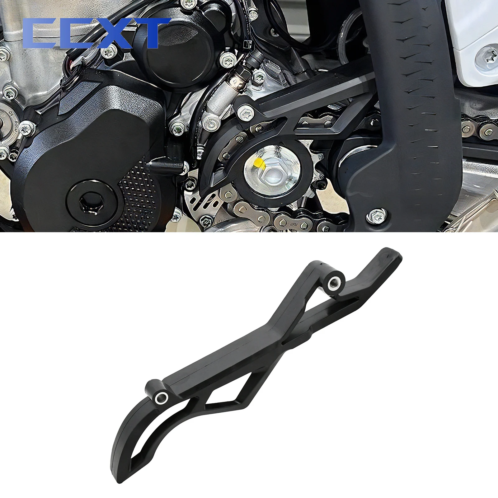 Передняя крышка звездочки мотоцикла, верхняя направляющая цепь, защита для KTM SXF250 SXF350 XCF250 XCF350 EXCF250 EXCF350 2017-2023