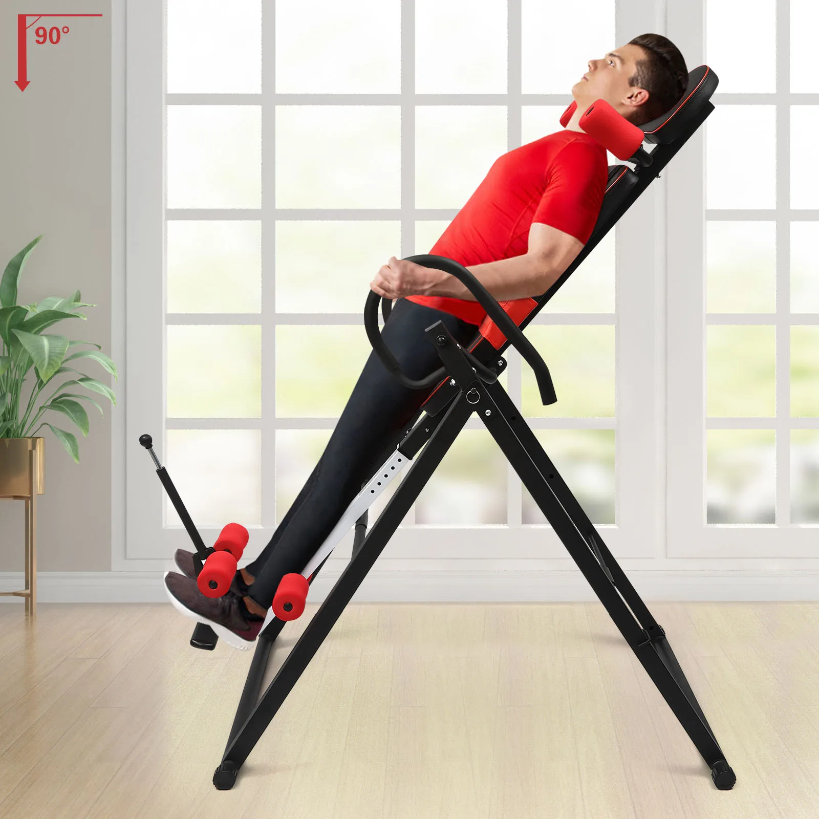 

Inversion Table Heavy Duty Hang Upside Down Gravity Back Therapy Pain Relief New
