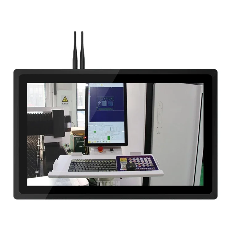 21.5  inch 1920 *1080 resolution IPS  LCD touch screen front panel IP65 industrial embedded pc