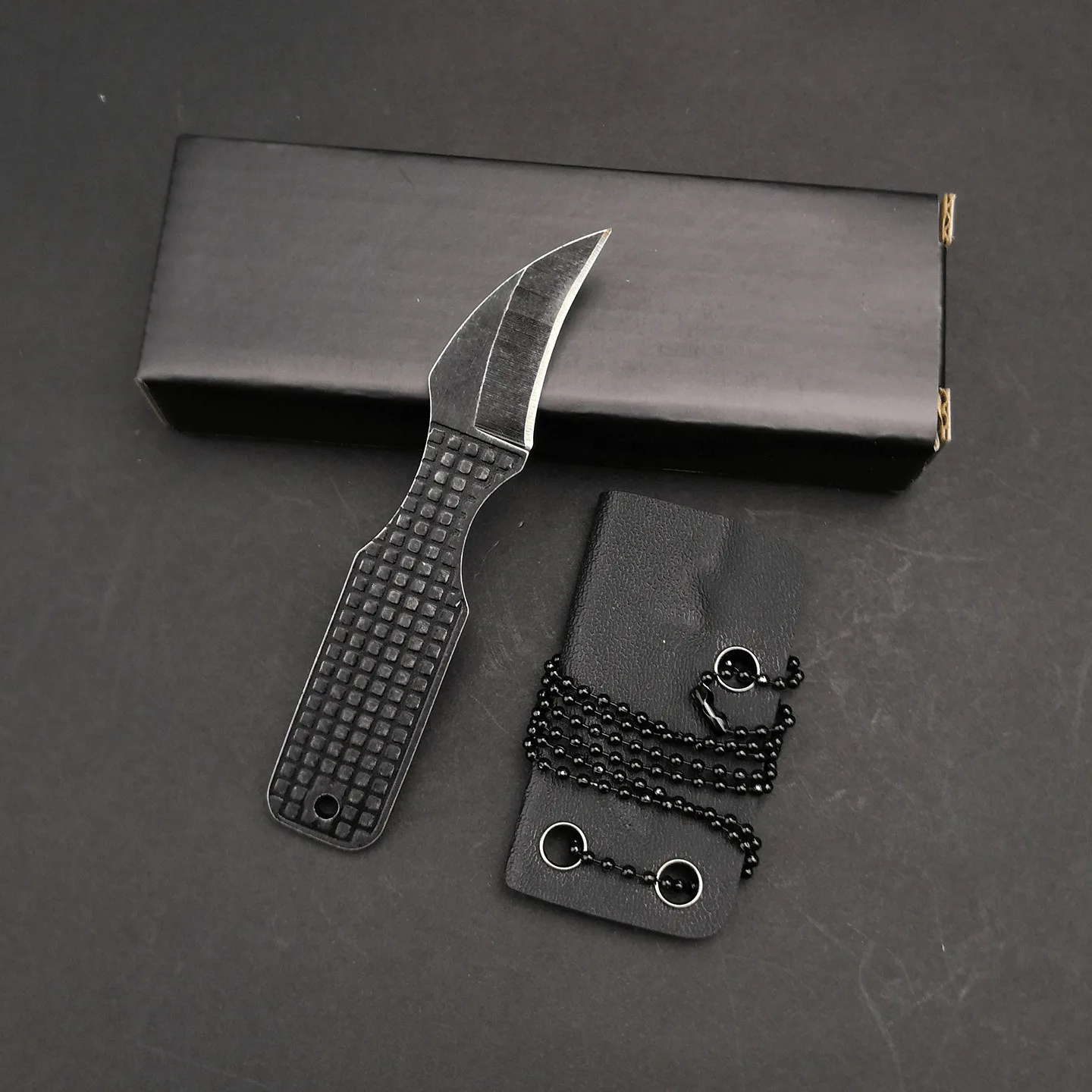 Full Tang Fixed Blade Camping Knife, High Hardness Portable Outdoor Utility Tool for Hiking and Daily Carry