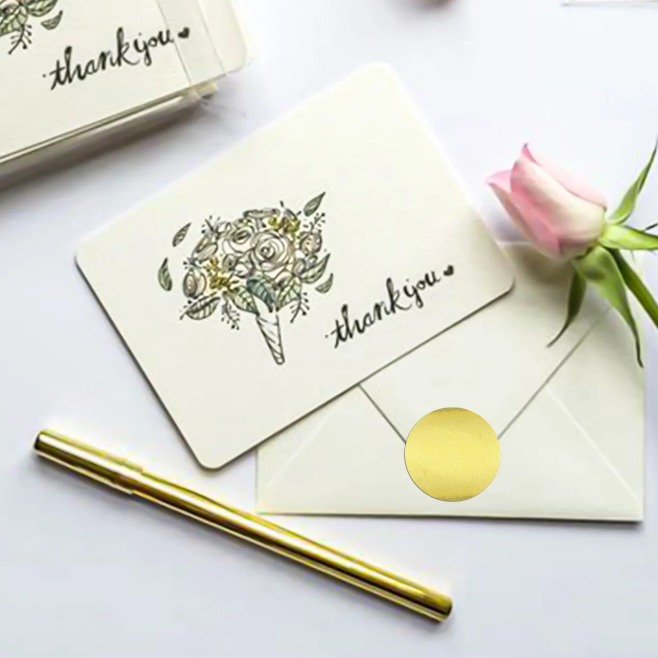 500 runde, herzförmige selbstklebende Aufkleber, Geschenkverpackungsetiketten, Versiegelungsaufkleber für Umschläge, Feiertagsbackwaren und Verpackungen, Deko – Detail 10