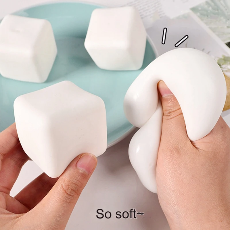 Tofu Stress Balls Autism Sensory Toys Stress & Anxiety Relief Toys Dough Ball Gifts For Adults Kids